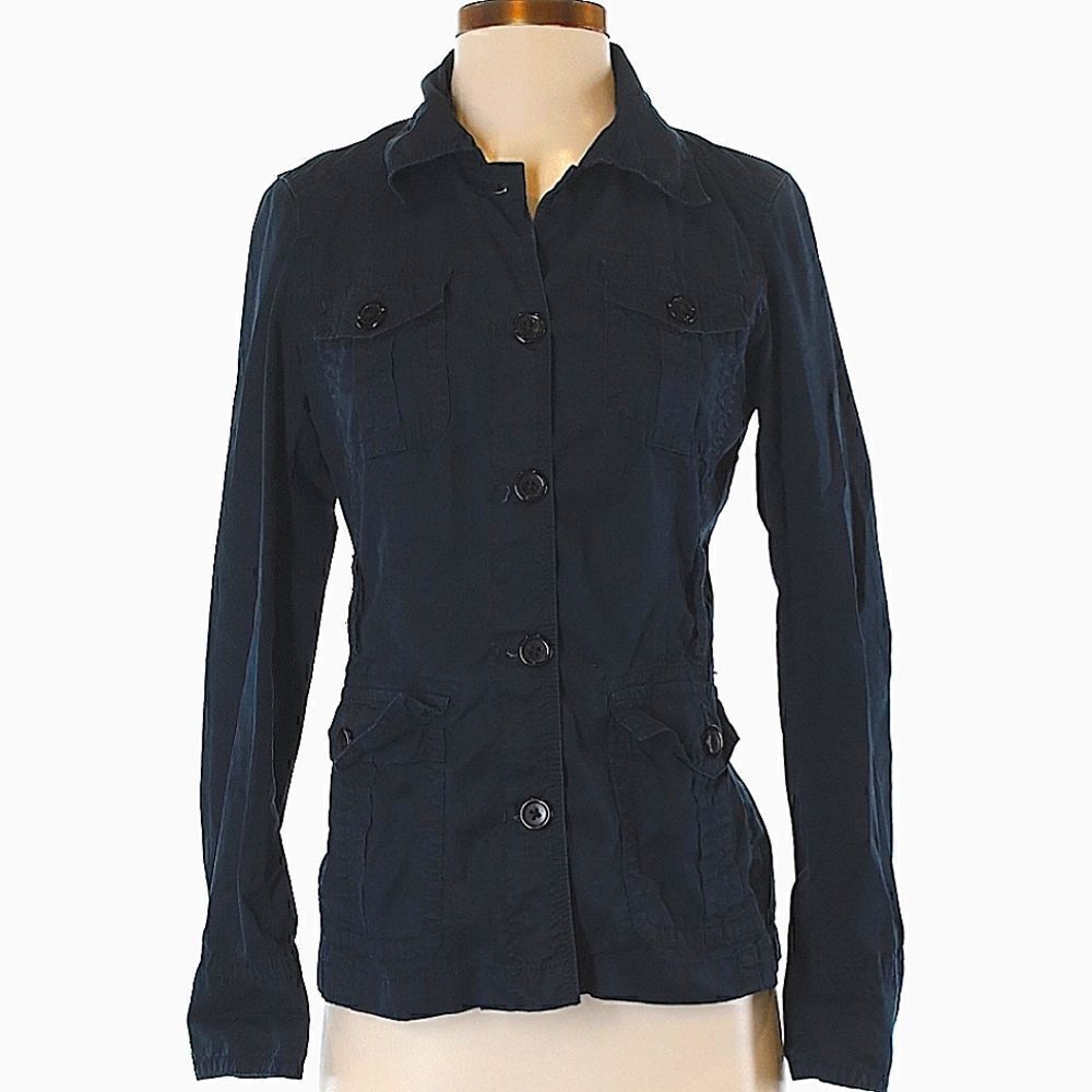 J CREW Twill Navy Jacket